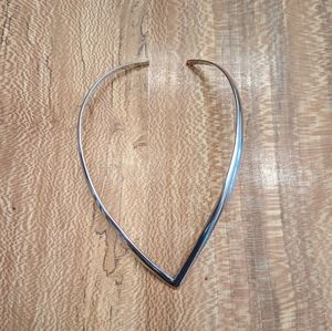 Sterling silver choker necklace